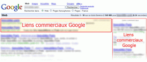 Liens commerciaux Google