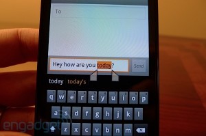 Nexus S : sélection de texte
