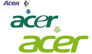 Evolution du logo d'Acer