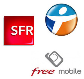 SFR, Bouygues Télécom et Free Mobile