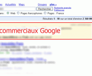 Liens commerciaux Google