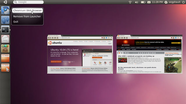Unity sur Ubuntu
