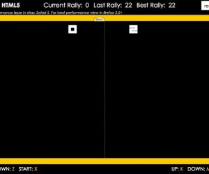 Pong en Flash et HTML5