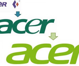 Evolution du logo d'Acer