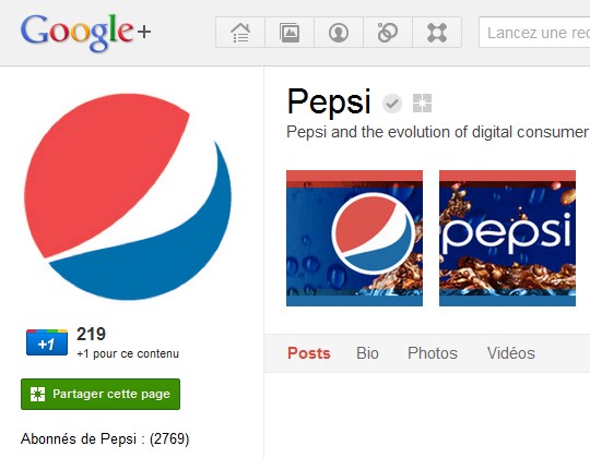 Google + pages