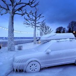 Au bord du lac de Genève en février