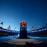 La flamme Olympique à la fermeture des JO de Londres