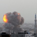Une explosion à Gaza en novembre 2012