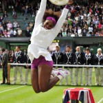 Serena Williams après sa victoire de Wimbledon