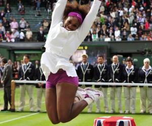 Serena Williams après sa victoire de Wimbledon