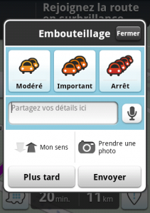 Waze bouchons