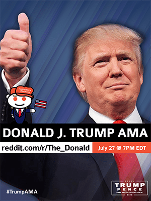 Annonce Trump reddit AMA