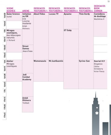 Programme Geek Touch 2017 dimanche apres-midi 2