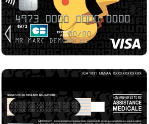 Carte bancaire Visa Black Pokémon