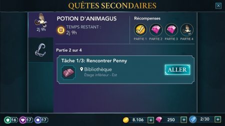 Quête "secondaire" : devenir un animagus