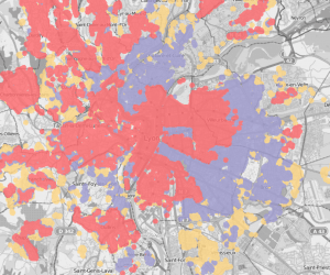 Carte éligibilité fibre Free - Lyon