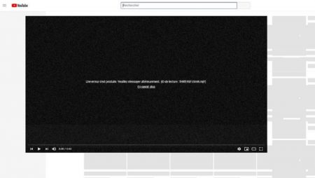 YouTube en panne