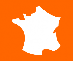 Carte de France Orange