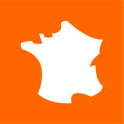 Carte de France Orange