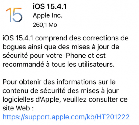 iOS 15.4.1