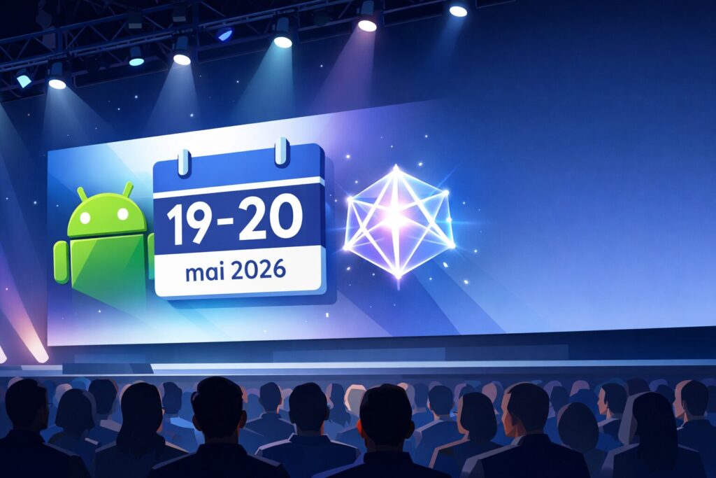 Google I/O 2026 : dates, Android 17 et Gemini au centre du jeu