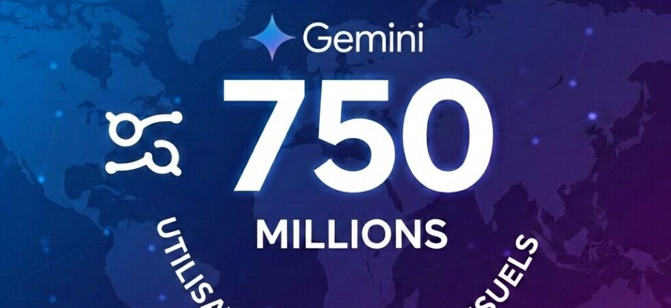 Google Gemini 750 millions d’utilisateurs