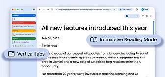 Google Chrome onglets verticaux