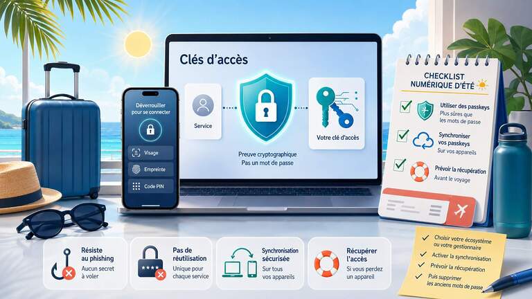 Passkeys ou clés d'accès
