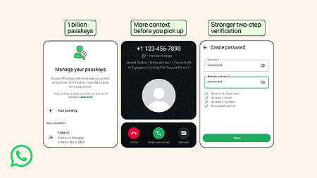 Sécurité WhatsApp : passkeys