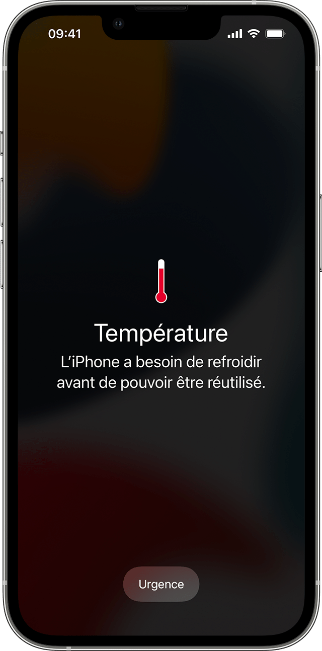 Alerte température sur iPhone 13 Pro